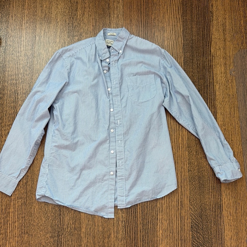 J. Crew Blue Casual Button Down Shirt